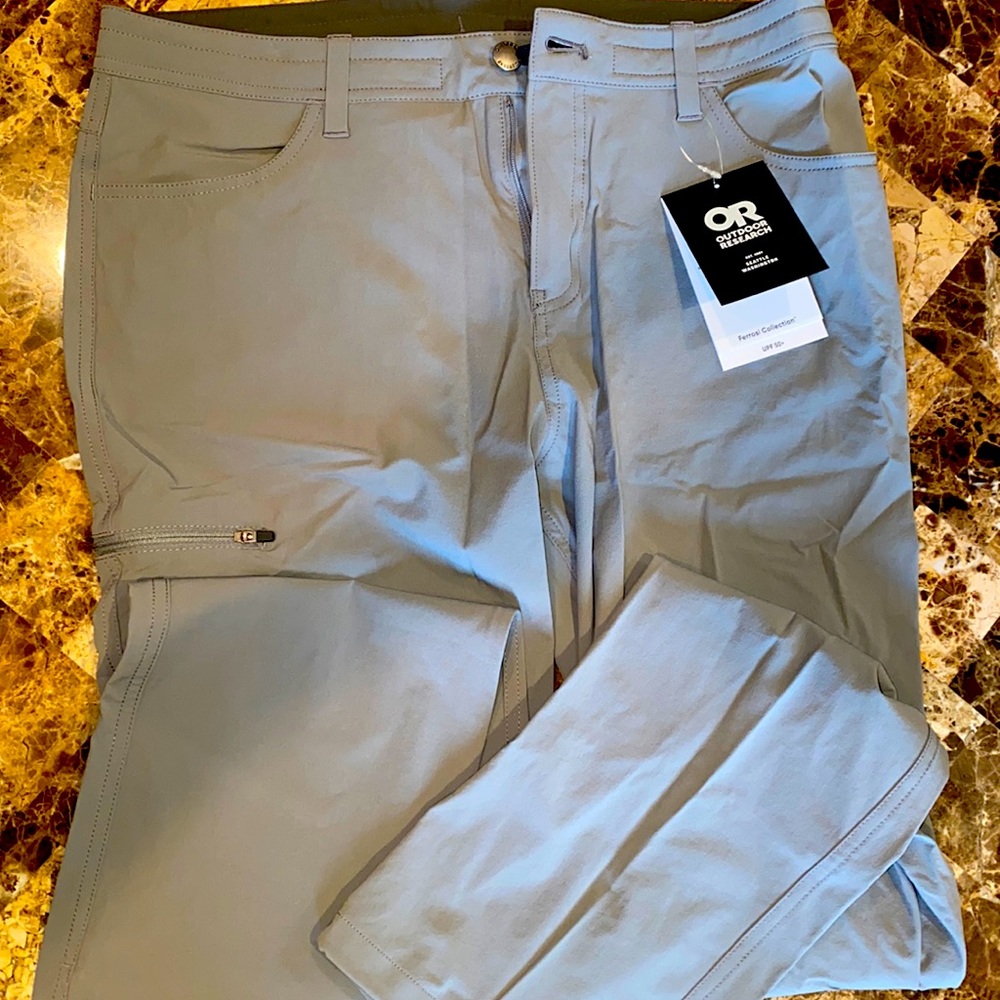 NWT-Women’s Outdoor Research Ferrosi pants, size 12, long inseam. Pewter gray.